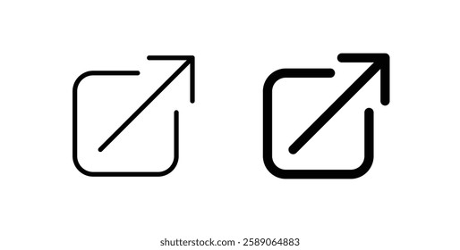 Share icons thin line illustrations designs