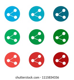 share icons. vector