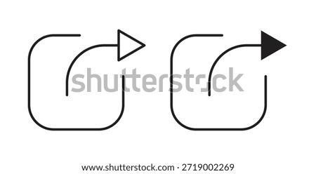 Share icons, vector symbols. filled flat sign