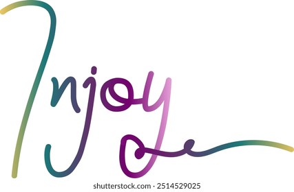 Share the Injoy, Injoy text, gradient color text