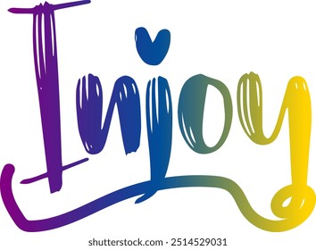 Compartir el texto de Injoy, Injoy, texto de color degradado