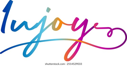 Share the Injoy, Injoy text, gradient color text