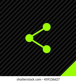 Share isolated minimal single flat linear icon for application and info-graphic. Communication line vector icon for websites and mobile minimalistic flat design.