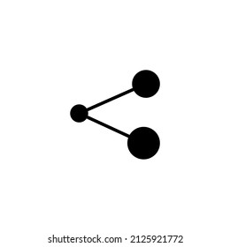 Share isolated on a white background. Share modern symbol for graphic and web design. Share simple sign for logo, web, app, UI. Share flat vector illustration, EPS10.