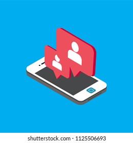 Share Isometric Vector Template Design Illustration