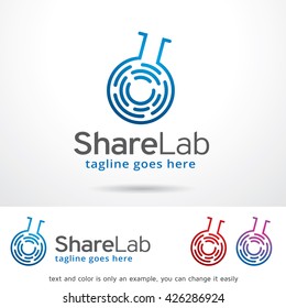 Share Lab Logo Template Design Vector 