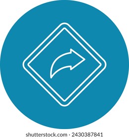 Share Line Circle Icon For Personal And Commercial Use