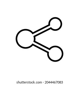 share line icon design vector template
