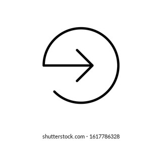 Share line icon. High quality outline symbol for web design or mobile app. Thin line sign for design logo. Black outline pictogram on white background