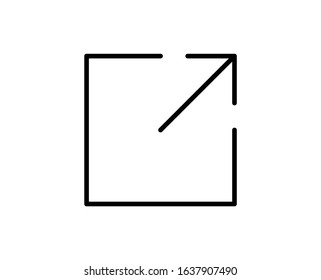 Share line icon. High quality outline symbol for web design or mobile app. Thin line sign for design logo. Black outline pictogram on white background