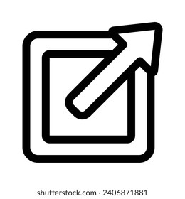 Icono de línea compartida - Icono único, vector