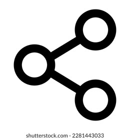 Share line icon. vector illustration.