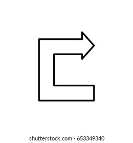 Share line icon. Icon for web and mobile interface