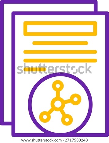 Share Line Two Color Vector Line Two Color Vector Icon Design Design