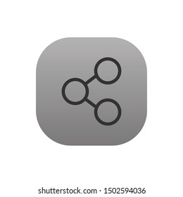 Share  - Line Vector Icon