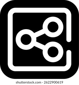 Diseño de ícono de Vector de línea Compartir