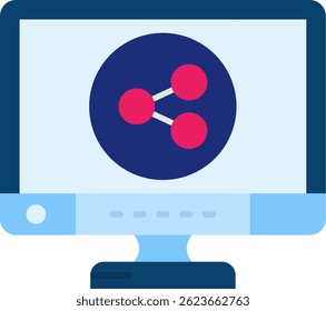 Diseño de ícono de Vector de línea Compartir