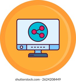 Share Line vector Icon Design
