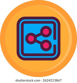 Diseño de ícono de Vector de línea Compartir
