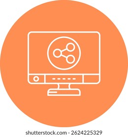 Share Line vector Icon Design