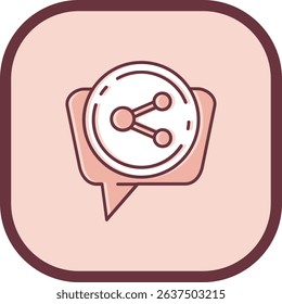 Share Line vector Icon Design