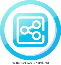 Diseño de ícono de Vector de línea Compartir