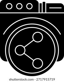 Diseño de ícono de Vector de línea Compartir