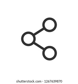 share. linear icon. Line with editable stroke