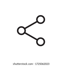 Vínculo compartido, ilustración de símbolo de icono de conexión