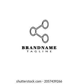 share logo cartoon icon modern vector illustration