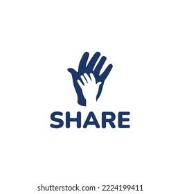 Share Logo simple symbols design