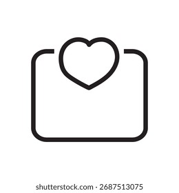 Share Love Icon: Simples ilustração vetorial de um ícone de compartilhamento com um coração. Design mínimo para compartilhamento e cuidado.