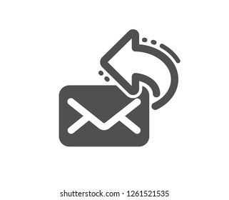 Share mail icon. New newsletter sign. Phone E-mail symbol. Quality design element. Classic style icon. Vector