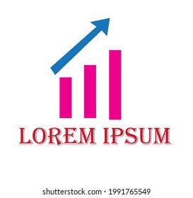 share market or stock market sample logo or clipart