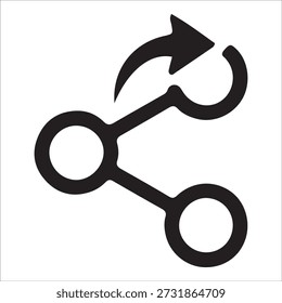 Concepto de uso compartido Abstractas del Vector de Compartir Media Icon