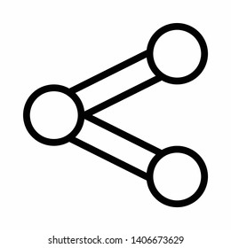 Share media social icon vector logo symbol or illustration.