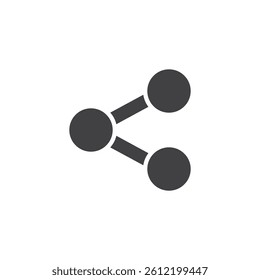 Share media vector icon. filled flat sign for mobile concept and web design. Share, send glyph icon. Symbol, logo illustration. Vector graphics
