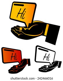 Share Message - Illustration