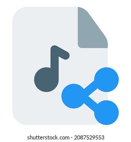Share the music from the user playlist library