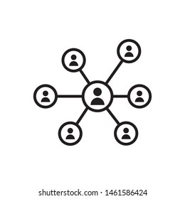 share network connection icon vector illustration