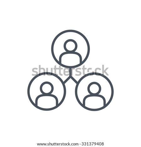 Share, network icon suitable for info graphics, websites and print media. Colorful vector, flat icon, clip art.