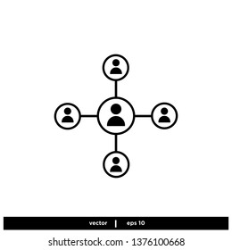 Share network icon -vector