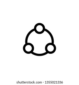 Share, Network Isolated Vector Flat Icon