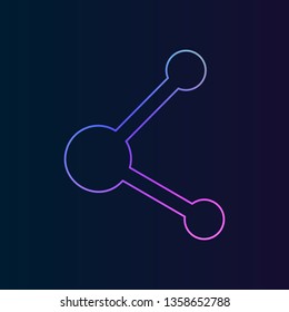 share nolan icon. Simple thin line, outline vector of web, minimalistic icons for UI and UX, website or mobile application