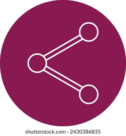 Share Option Vector Line Circle Icon