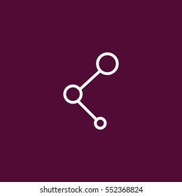 share outline icon illustration, can be used for web and mobile design.