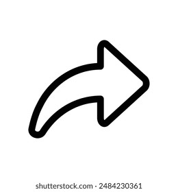 Share page icon design in filled and outlined style