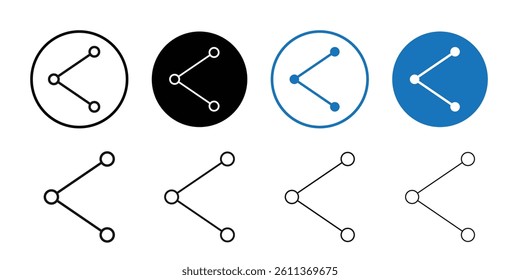 Share page icon Flat art illustration in outline