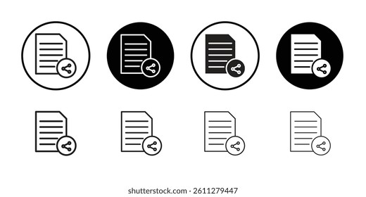 Share page icon Thin line art collection