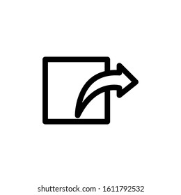 Share page icon.Line design template